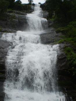 WaterFall - A photo of a WaterFall taken at the hill station of Munnar in India