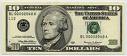 10 dollars payout... - image of a ten dollar bill