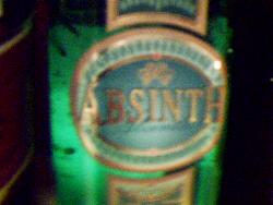 absinth - its a bottle of absinth...very hard drink...and vreu flavoured