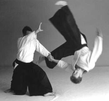 Aikdio, the man is wearing black hakama - Black hakama, gorgeous style...
japanese martial arts