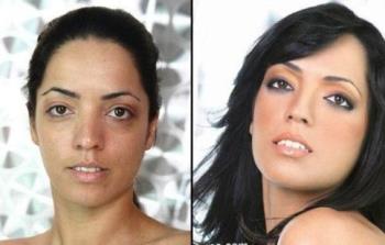 The power of makeup  - makeover to show the difference of what makeup does 