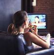 eating while watching TV - i love to eat while watching tv, which is not a good habit, i think, but i cannot help. hehe
