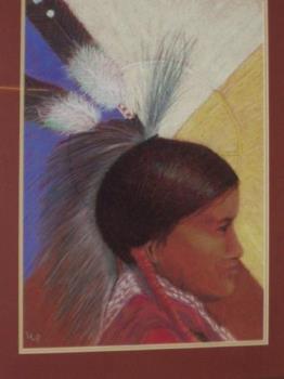 Native Youth - This is one of my older works, maybe six years ago? It is done in pastels. 