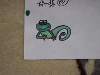 Froggy Tadpole - Something I drew...it is a tadpole/frog...cute, eh?