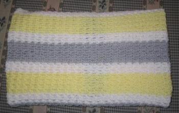 Baby Blanket - 
This is a baby blanket that I completed not long ago.

