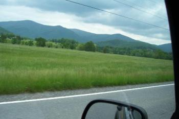 Mountains - Blue Mountain ridge in Virginia.