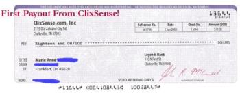 ClixSense Payment - 
ClixSense payment received extremely fast via the postal system.