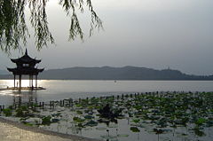 west lake - hangzhou is famous for west lake