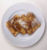 Plate of French Toast - This is dinner a plate of french toast