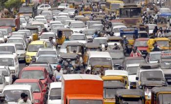 Traffic - Driving is sheer hell here. Traffic - Driving is sheer hell here.
