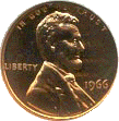 US Penny - a coin worth 1 cent 