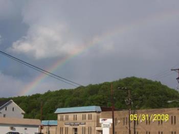 Rainbow - A beautiful rainbow during a spring storm