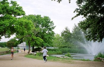 Hike and bike trail - Along Lady Bird Lake Hike and bike trail - Along Lady Bird Lake