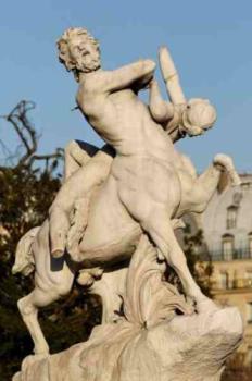 A Centaur  - Statue of a centaur with a nymph