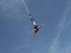 bungee jumping - I think that it is a very dangerous event. I don&#039;t think that I will ever try bungee jumping. In fact, it is very challenging. But many people are fond of this bungee jumping. 