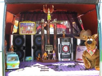 Scooby Doo Items - Some of the items on display with the van