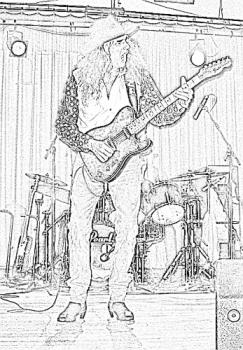 My friends on stage sketch - Sketch of my friend on stage