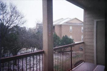 Christmas 2006 - This is a pic I took off my balcony during Christmas 2006. We just got a little bit of snow that dusted the ground and rooftops.