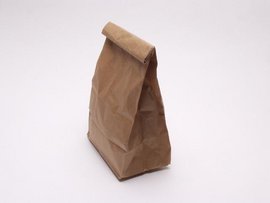 Brown paper bag - Well I guess you could put this on your head if you want. lol
