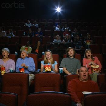 audience shocked - wide-mouth movie goers