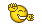 The yahoo happy smilie - Love this smilie a lot!