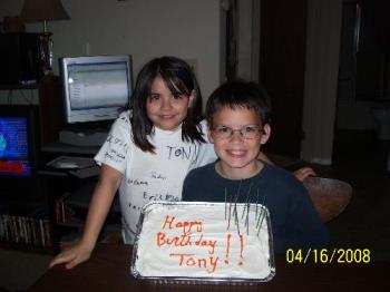 My children - My son, Antonio (Tony) on his 11th birthday and his adoring sister, Jasmine