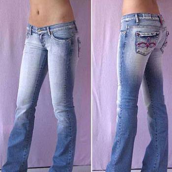 Jeans - A pair of jeans I think are cute.