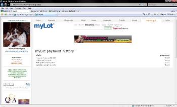 Proof of Payment from myLot - MyLot proof of payment. myLot does really pay!!!