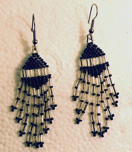 Handmade Beaded Earrings - image of beaded earrings that I make