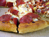 pepperoni - this is a picture of pepperoni pizza for all of you to enjoy