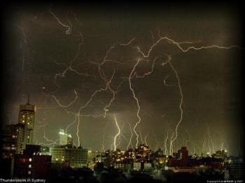 Thunderstorm - Lightening in sydney