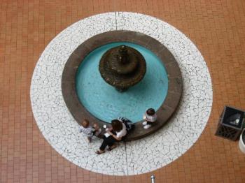 Water Fountain - People watching from way above.