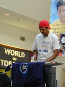 Ironing Champion - Fastest Ironer. World Record.