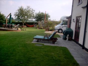 Hammock time! - The Hammock in the background in the Garden of Friends