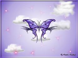 Purple Butterfly Tattoo - Purple Butterfly Tattoo