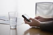 text messaging - photo of woman's hands text messaging text messaging - photo of woman's hands text messaging