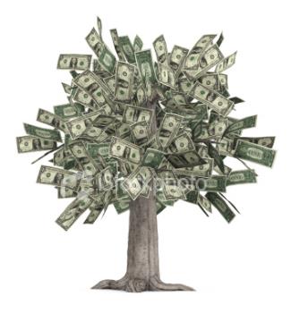 Money - Your own personal money tree--thanks for cheering me up after such a crappy week!