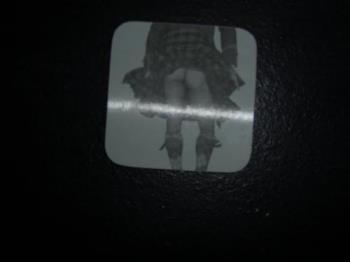 My coaster - One of the best reasons I can think of to use a coaster is that I get to bring the cup that has rested on this guys butt up to my lips.
