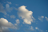 pretty blue sky with clouds - photo of A beautiful blue sky with clouds