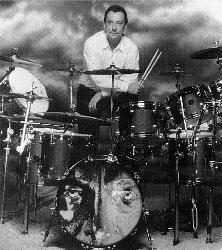 The professor on the Drum kit - Neil Peart of Rush