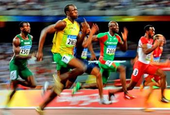 bolt - usain bolt running like always 