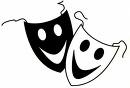comedy - two masks both laughing - comedy