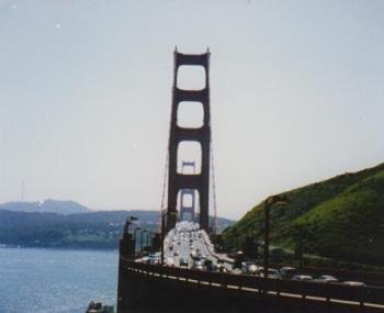 Golden Gate Bridge - Picture of Golden Gate Bridge taken in 1992. 