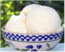 Ice cream -  This looks like delicious vanilla ice cream.