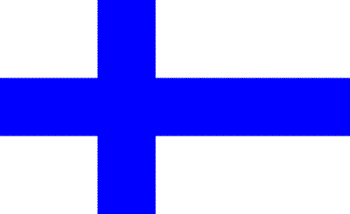 Finland - The flag of Finland.