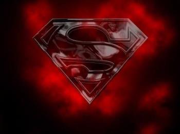 superman logo - superman logo on red and black. my wallpaper!