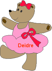 Deirdre  - Deirdre Bear, dancing,clipart