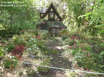 Hobbit Home - Along a trail in the woods called Hobbit Hole at the Minnesota renassiance festival. August 30th, 2008.