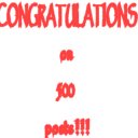 CONGRATULATIONS on Your 500th Post - CONGRATULATIONS on making your 500th post. Now you can add pictures & the copy & paste features. Keep up the good work!!!