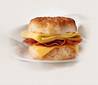 Breakfast sandwich - Low fat bacon, egg and cheese on a muffin, great breakfast sandwich.
